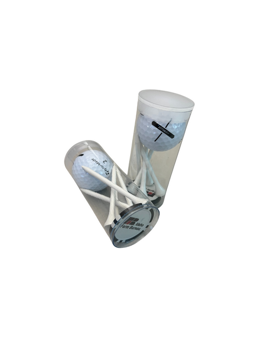 Golf Ball Tee Pack with Poker Chip